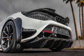 McLaren 720S 2018 2019 2020 2021 2022 2023 with Aftermarket Parts - 765LT Rear Bumper Vents Conversion Kit Pre-preg Carbon Fiber / FRP from Aero Republic